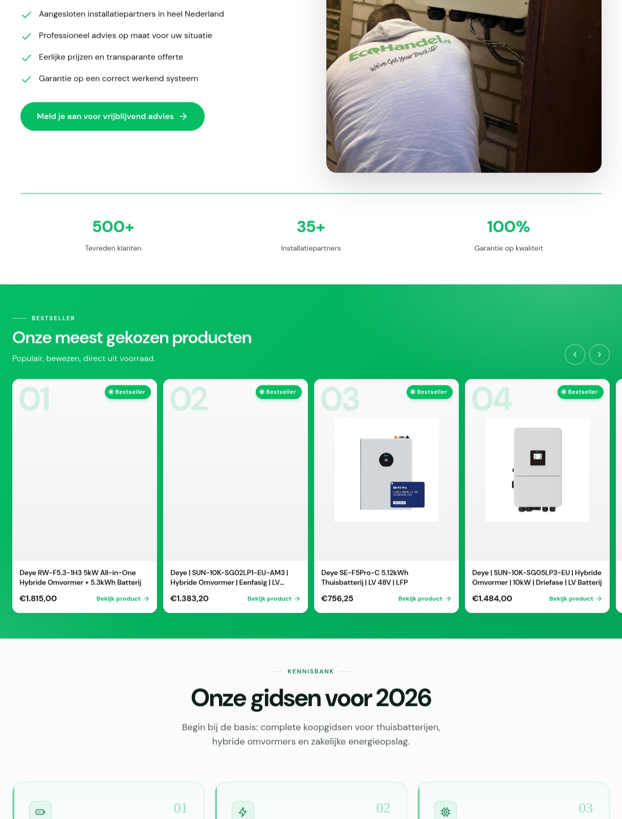 EcoHandel.nl live preview